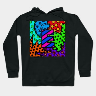 Alphabet Series - Letter E - Bright and Bold Initial Letters Hoodie